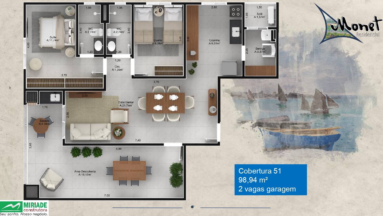 Apartamento à venda com 2 quartos, 61m² - Foto 14