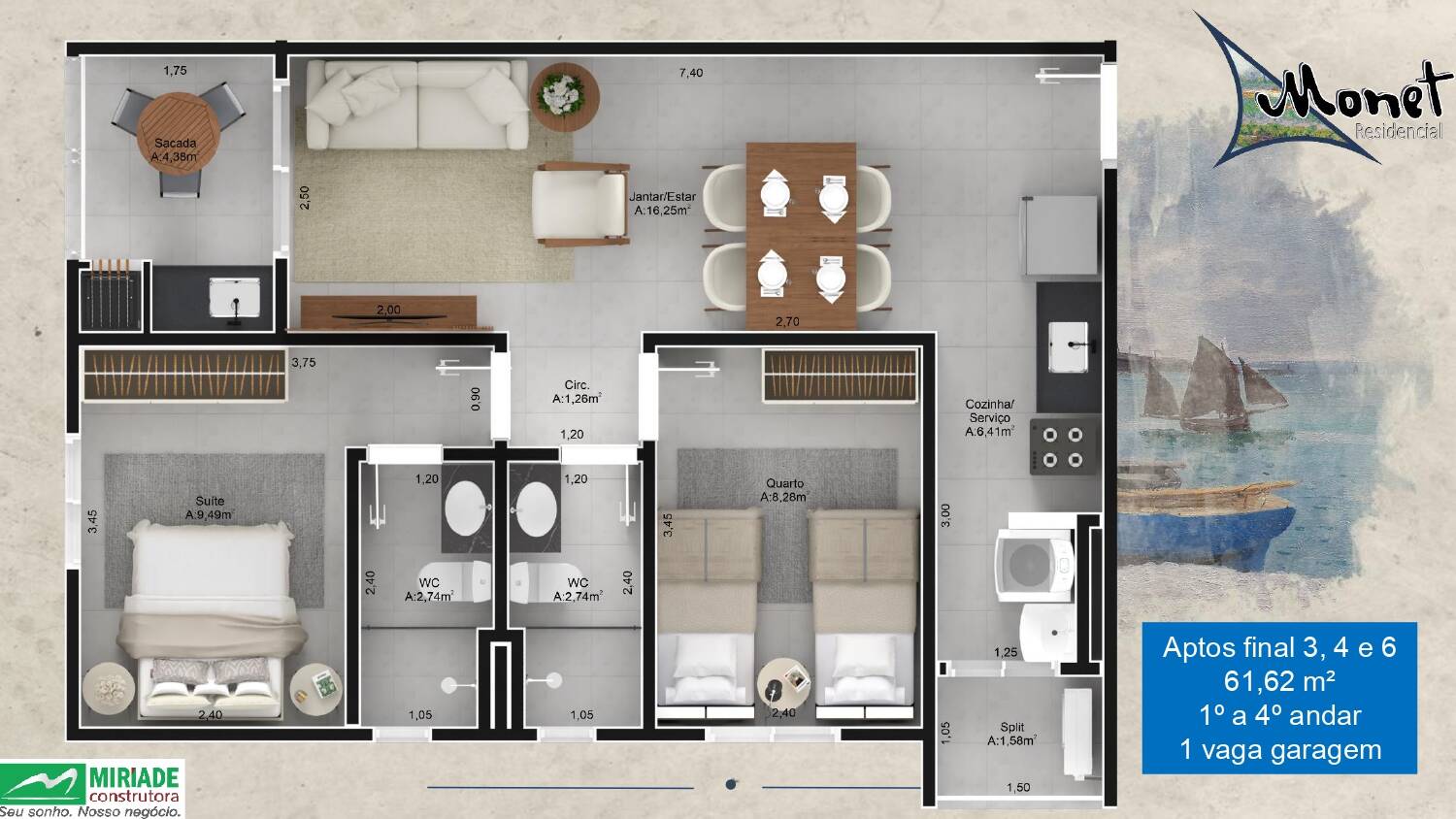 Apartamento à venda com 2 quartos, 61m² - Foto 20