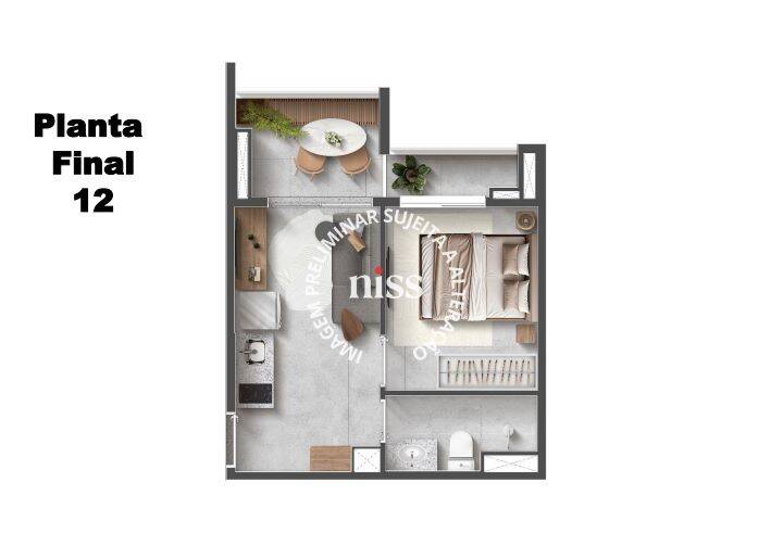 Apartamento, 1 quarto, 21 m² - Foto 8