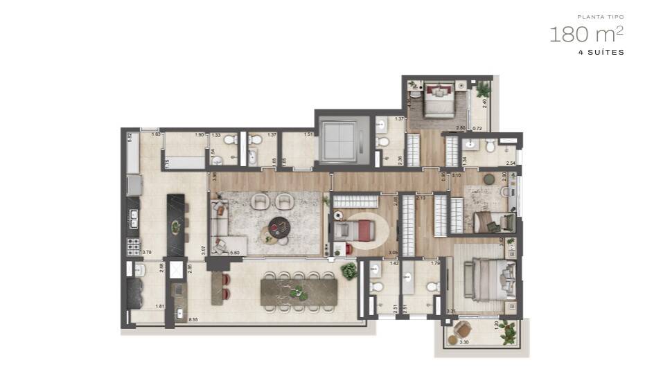 Apartamento, 4 quartos - Foto 50