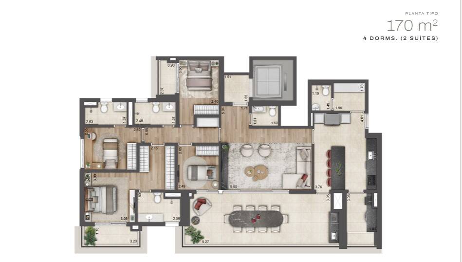 Apartamento, 4 quartos - Foto 54