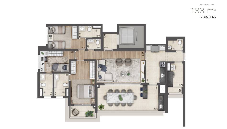 Apartamento, 4 quartos - Foto 52
